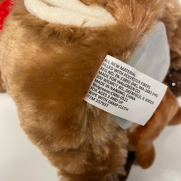 Walgreens Animated Christmas Reindeer Plush Sings and Sways to Sleigh Ride - Picture 7 of 7